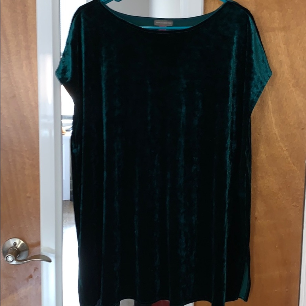 Deep Green Velvet Top